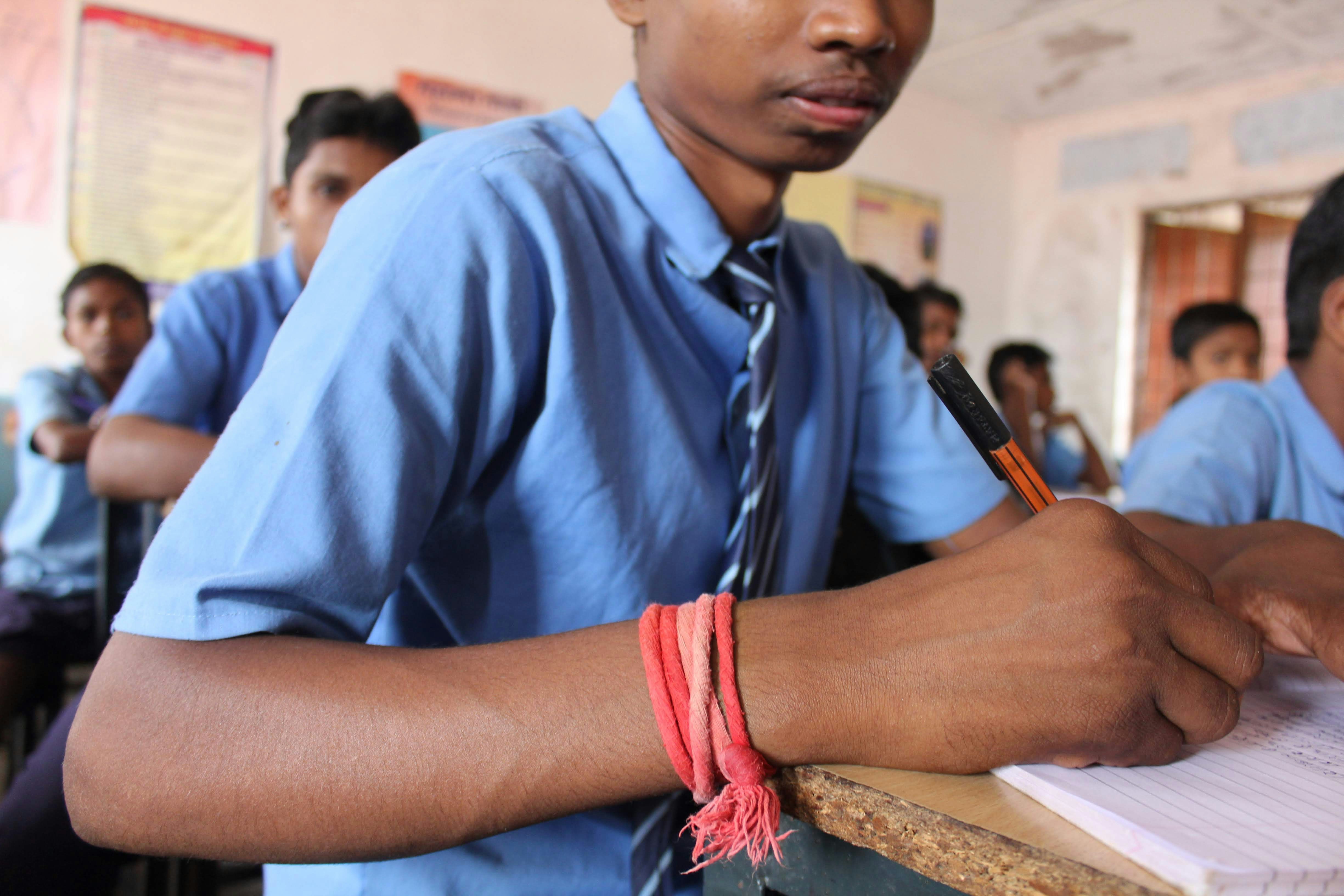 Student in classroom